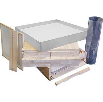 Včelí úl E10 sestava 4 nástavky, nesmontovaný, Borovice