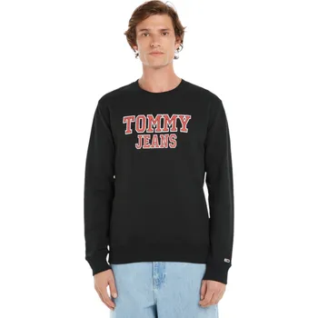 Pánská mikina TOMMY HILFIGER PÁNSKÁ MIKINA TJM REG ENTRY GRAPHIC CREW BLACK DM0DM16366 BDS Velikost: M
