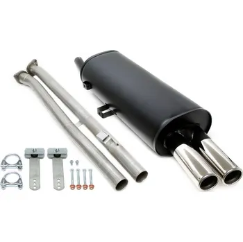 Autodíl TA Technix sportovní catback výfuk BMW řada 3 (E30, 86-92), 2x 70 mm rovná nerezová koncovka s pertlem