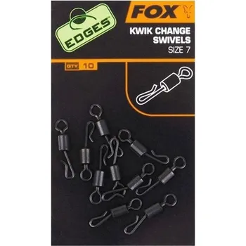 FOX - Obratlík Edges Kwik Change Swivels vel. 7 10 ks
