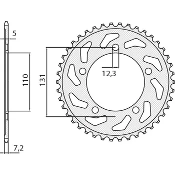 Řetězová sada pro motocykl SUNSTAR rozeta 4585 45 BMW S 1000 RR 12-15 (JTR7.45) (řetěz 525) (458545JT) (SUNSTAR rozeta 4585 45 BMW S 1000 RR 12-15 (JTR7.45) (řetěz 525) (458545JT))
