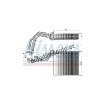 Chladič motoru Výparník NISSENS 92293