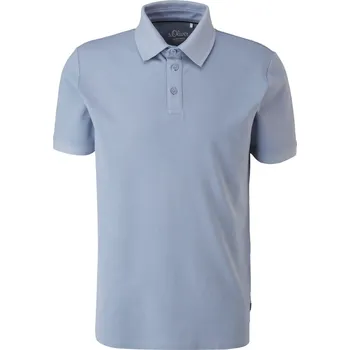 Pánské tričko s.Oliver pánské triko s límečkem 2113219/5215 Modrá XXL