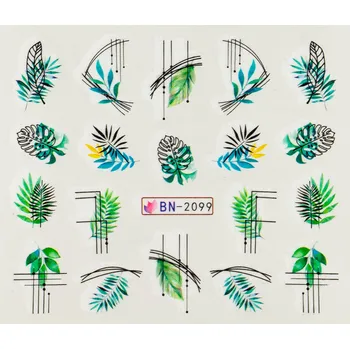 Lak na nehty BIO NAILS Vodolepka BN-2099 kapradí ornamenty