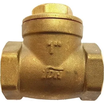 Ventil Mosazná zpětná klapka pro vodorovnou polohu - klapací MOSAZ (zpětný ventil voda) - 3/4" 17