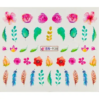 Lak na nehty BIO NAILS Vodolepka BN-938 květy a pírka