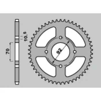 Řetězová sada pro motocykl JR rozeta KAWASAKI GPZ 250 83-85, s 250/400/440/500/550 78-85 (47644JT) (řetěz530) (JR rozeta KAWASAKI GPZ 250 83-85, s 250/400/440/500/550 78-85 (47644JT) (řetěz530))