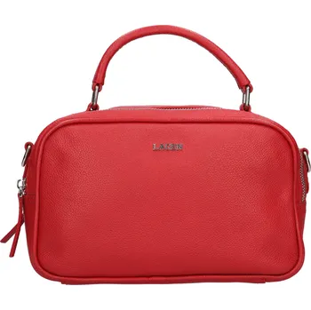 Kabelka Dámská kožená crosbody kabelka Lagen Veress - červená