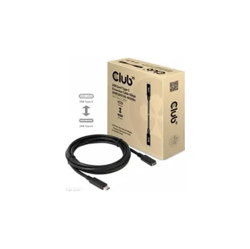 Datový kabel Club3D Prodlužovací kabel USB-C, 5Gbps, 60W(20V/3A), 4K60Hz (M/F), 1m
