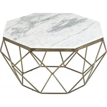 Konferenční stolek Konferenční stolek DIAMOND NOBLES 69 CM bílý mramor