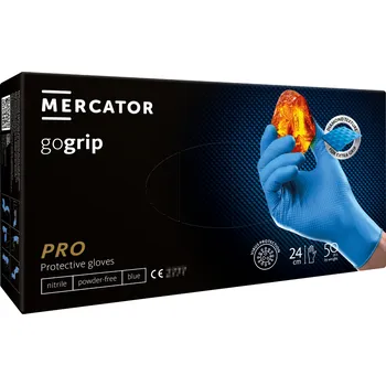Pracovní rukavice Mercator Medical MERCATOR® gogrip blue, nitrilové, 50ks Velikost: S