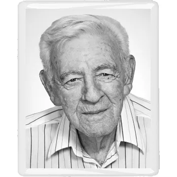 Smuteční dekorace Keramické foto na hrob, obdélník ostré rohy, 9 x 12 cm, černobílý, bez dekoru