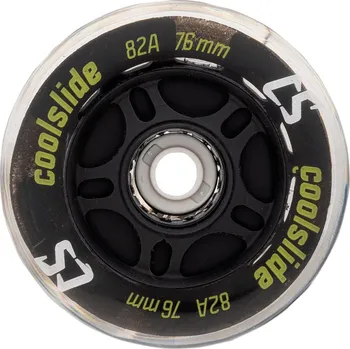 Kolečko na skateboard Kolečka pro kolečkové brusle COOLSLIDE LED WHEEL 76 M000210544 – Černá