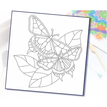 Radost v písku Šablona na pískování pár motýlů Varianta: 420 x 420 mm