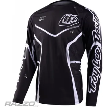 cyklistický dres Pánský dres TroyLeeDesigns SE PRO Jersey Radian Black White 2023 M
