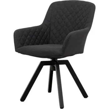 Jídelní židle Doppler PARIS LIKA-TEX® - luxusní otočné zahradní křeslo - antracit, hliník + textílie LIKA-TEX