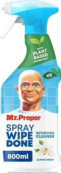Čisticí prostředek do koupelny a kuchyně Mr.Proper Spray Wipe Done Bathroom Cleaner Alpin Fresh 800 ml