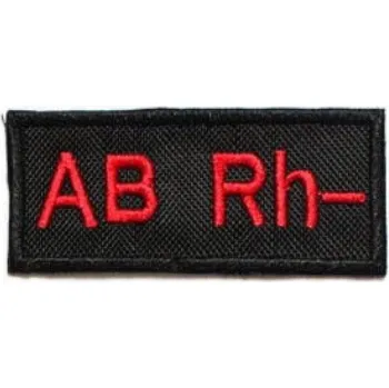 Nášivka TXR Moto nášivka s krevní skupinou AB Rh-