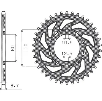 Řetězová sada pro motocykl SUNSTAR rozeta 334 42 HONDA CBR 1000F 93-98, CB 1000, CBX 1000 (JTR1334.42) (řetěz 530) (33442JT) (SUNSTAR rozeta 334 42 HONDA CBR 1000F 93-98, CB 1000, CBX 1000 (JTR1334.42) (řetěz 530) (33442JT))