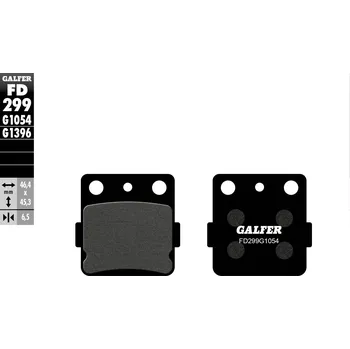 Brzdová destička GALFER brzdové destičky KH084/3 polokovové (tloušťka 6,5mm) (GALFER brzdové destičky KH084/3 polokovové (tloušťka 6,5mm))
