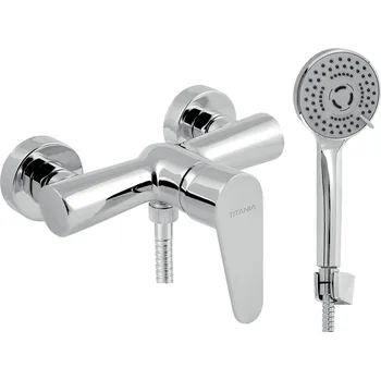 Vodovodní baterie NOVASERVIS Sprchová nástěnná baterie Titania Fresh ECO, 150 mm, chrom 96061,0E