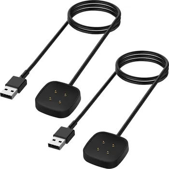 Příslušenství k chytrým hodinkám USB nabíjecí kabel pro hodinky Fitbit versa 3 / Sense 2 pack