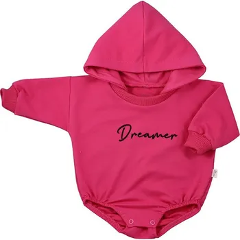 Kojenecké teplákové body baggy s kapucí Koala Dreamer tmavě růžová Barva: Růžová, Velikost: 68 (4-6m)