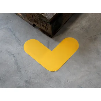 Výstražná páska Odolné podlahové značení L 200 x 200 mm - Zelená
