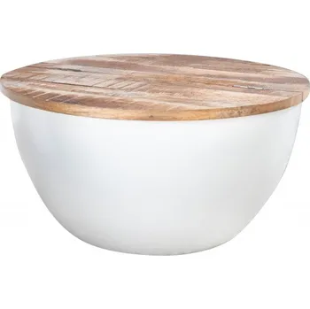 Konferenční stolek Konferenční stolek INDUSTRIAL STORAGE II 70 CM masiv mango