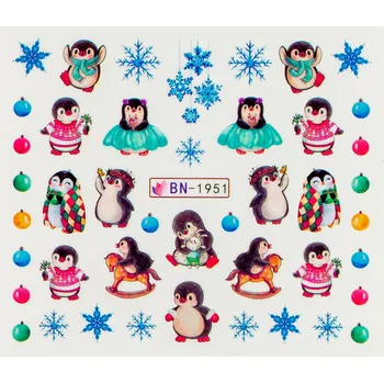 Lak na nehty BIO NAILS Vodolepka BN-1951 tučňáci a zima