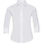 Dámská elastická košile s 3/4 rukávem Russell 946F, barva white vel. XL
