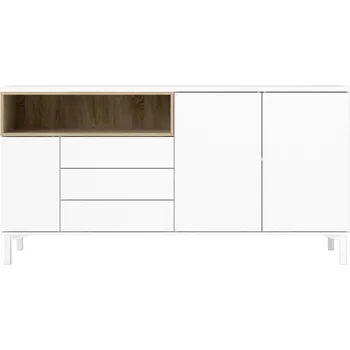 Komoda Bílá komoda 176x90x49 cm Roomers – Tvilum ID_1441405