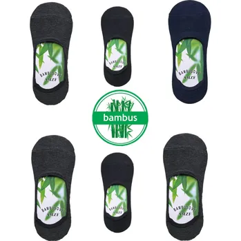 Pánské ponožky ZM Pánské bambusové ťapky AMZ02 - (6 parů v balení ) Barva: Mix barva, Velikost: 39-42
