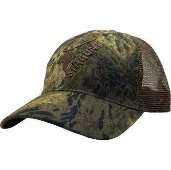 Kšiltovka Stagunt Wild Woods Camoo – Lovecká kšiltovka, zelená kamufláž s hnědým logem