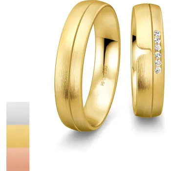 Prsten Snubní prsteny Inspirations ze žlutého zlata s diamanty nebo zirkony 4804160-4804159