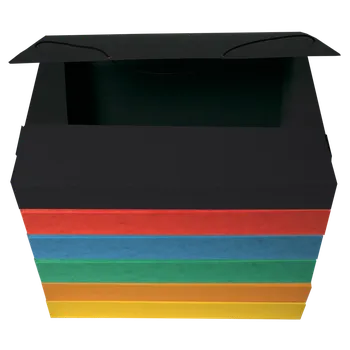 Archivační box Prešpánová krabice na spisy - mix barev (10 ks)