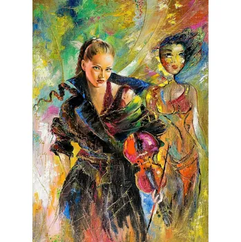 Puzzle Puzzle Nova Puzzle Dívka s houslemi, 1000 dílků + k objednávce puzzle zdarma