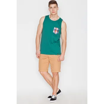 Pánské tričko Pánské tílko s kapsou na hrudi V021 VISENT Barva: Zelená, Velikost: 2XL