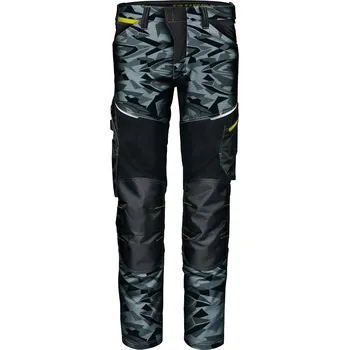 Pánské kalhoty SIR Gemini X6 Camo Stretch Premium šedé pánské pracovní kalhoty 48