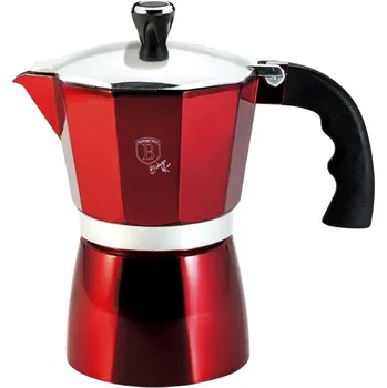 Moka konvice Berlingerhaus BH-6476 2 šálky Burgundy Metallic Line