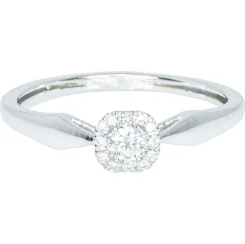 Prsten Prsten z bílého zlata s diamanty FR5227