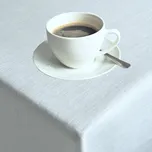 Lněný ubrus Lena - bílý 100x140