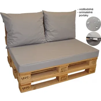 Podsedák Polstry na PALETOVÝ nábytek voděodolné barva šedá 336