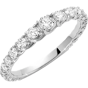 Prsten Dámský diamantový prsten z bílého zlata LID3262M13