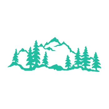 Samolepící dekorace Krajina hory 033 levá (25 - tyrkysová) SAMOLEPKA NA AUTO, NÁLEPKA, FÓLIE, POLEP, TUNING, VLASTNÍ TEXT, TISK, AUTOSAMOLEPKY.cz, POLEPY, OBRÁZEK, LOGO, 3D STICKERS