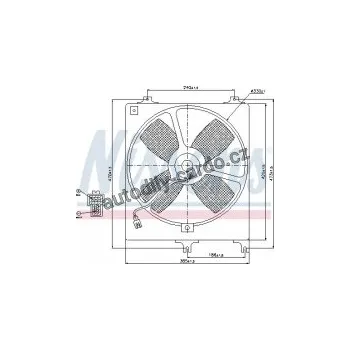 Chladič motoru Ventilátor chladiče NISSENS 85069