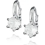 Stříbrné náušnice se zirkonem 6mm