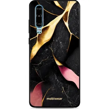 Pouzdro na mobilní telefon Lesklý kryt Mobiwear Glossy - Huawei P30 - G021G Černý a zlatavý mramor (Prémiové lesklé pouzdro, obal, kryt Mobiwear Glossy na mobil Huawei P30 - G021G Černý a zlatavý mramor, materiál Plast + TPU silikon - krytí po všech stranách, neošoupatelný potisk,)