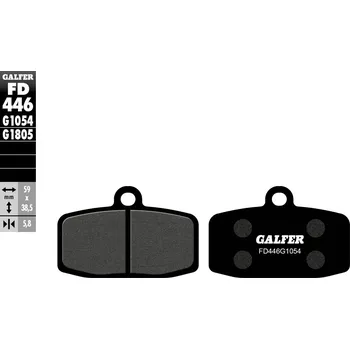 Brzdová destička GALFER brzdové destičky KH612 polokovové (GALFER brzdové destičky KH612 polokovové)