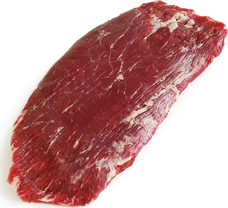 Hovězí pupek, flank steak Vynikající hovězí maso na pánev nebo gril